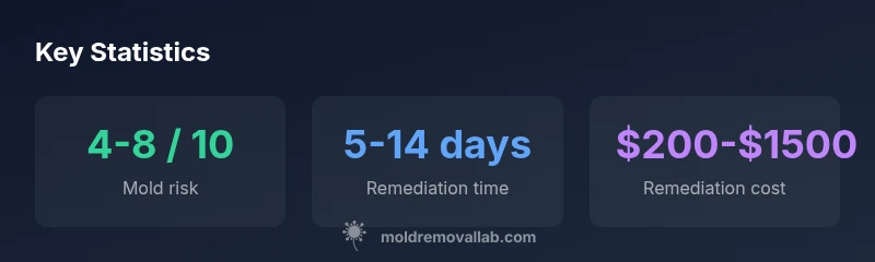 Infographic showing Mold Moldova risk, remediation time, and cost