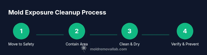Process diagram of mold exposure remediation steps