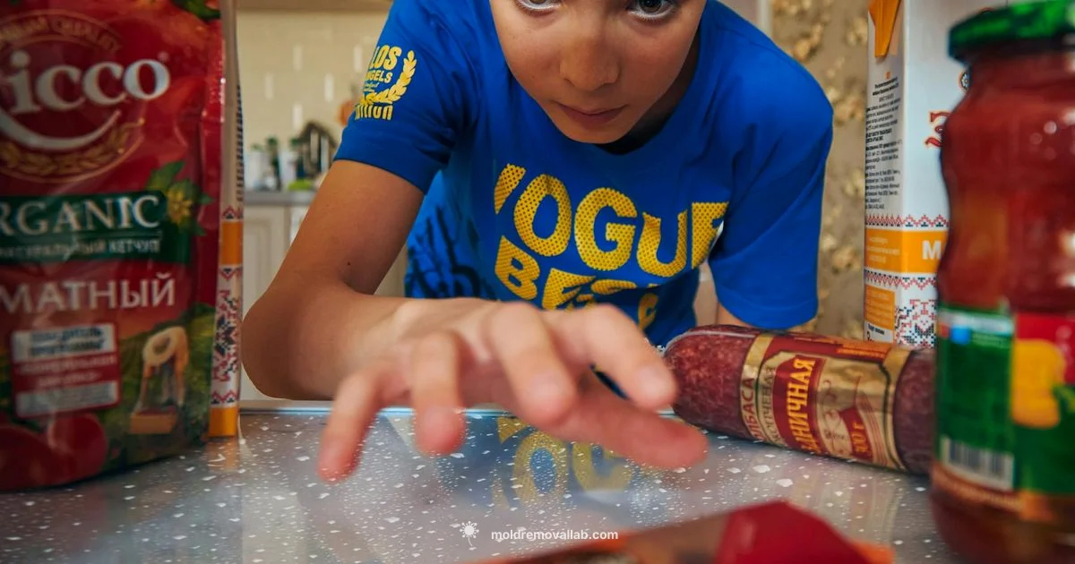 Black Mold in Fridge - Mold Removal Lab