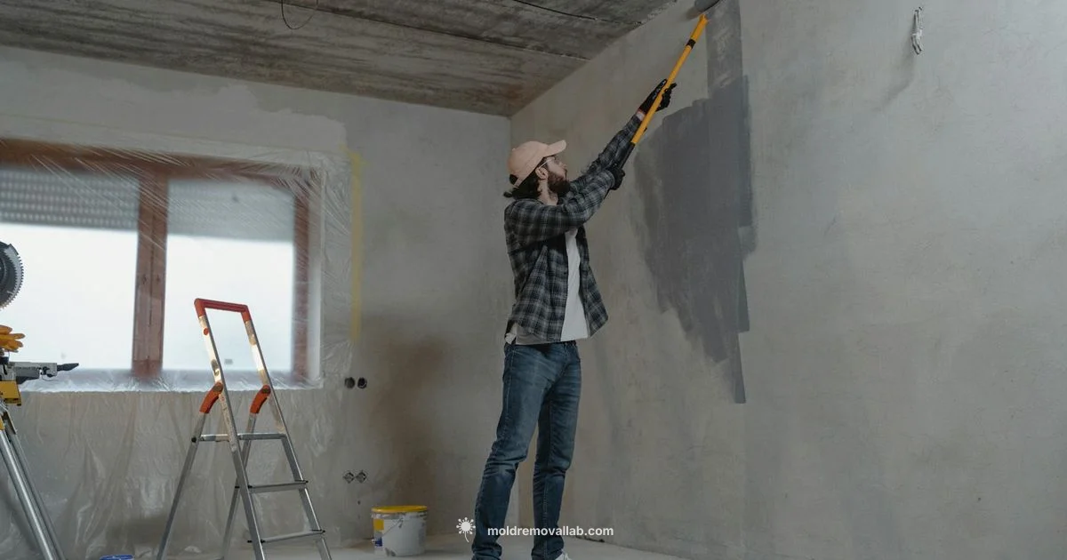 Mold Painted Over - Mold Removal Lab