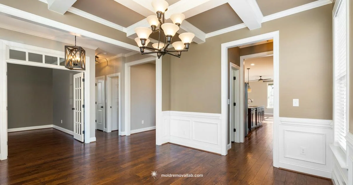 Wainscoting Trim - Mold Removal Lab