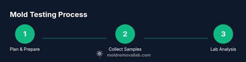 Process diagram for mold testing at home